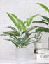 16" Small Fake Plants Artificial Tropical Faux Plants Indoor for Office Desk Shelf Bathroom Home Decor...