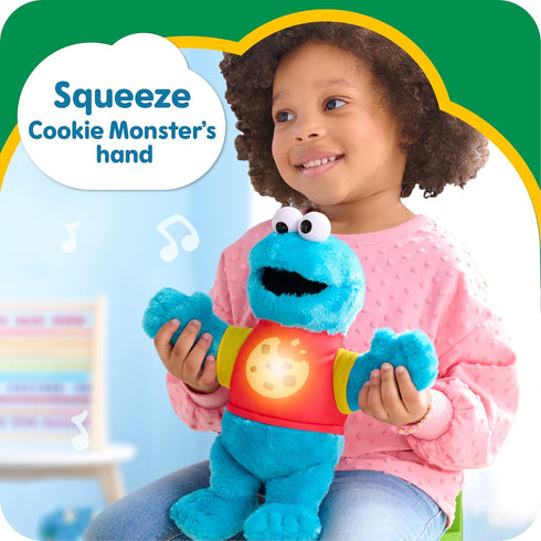 SESAME STREET Sing-Along Cookie Monster 13-inch Plushie Stuffed Animal, Recycled Filling, Blue, Kids Toys for Ages 18 Month by Just Play...