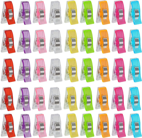 DAOST 200 Pcs Sewing Clips for Fabric and Quilting, Colorful Sewing Fabric Clips Small Quilt Clips for Quilting, Quilting Clips for Binding, Sewin...
