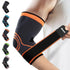 Elbow Compression Sleeve 2 Pack, Elbow Brace for Tendonitis and Tennis Elbow, Pain Relief Elbow Brace for Men & Women, Elbow Sleeve Reduce Joint P...
