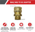 Simpson Cleaning 7105057 Replacement QC Socket for Pressure Washer Hoses Up to 4500 PSI, Male M22, Gold...