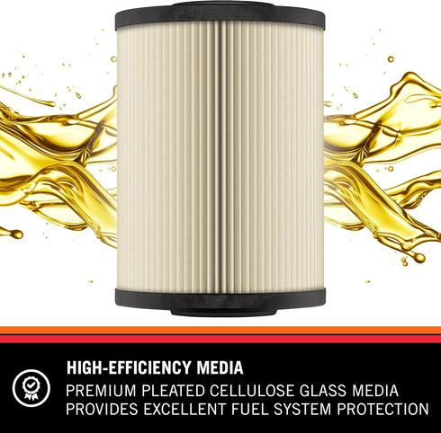 K&N Diesel Fuel Filter: Performance Fuel Filter, Premium Engine Protection, Compatible with 2003-2009 Dodge Ram Truck 5.9L Cummins Diesel Engines,...