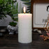 Zest Candle Pillar Candle, 3 by 6-Inch, Metallic White Glitter...