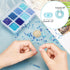 PH PandaHall 3600pcs 3mm Seed Beads, 8/0 Blue Waist Beads 8 Colors Ocean Sea Blue Friendship Craft Beads Small Pony Bead Mini Spacer Bead for Frie...