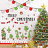 Whaline 94Pcs Merry Christmas Bulletin Board Decoration Kit Holiday Bulletin Board Set Xmas Tree Snowflake Gift Paper Cutouts with Glue Points for...