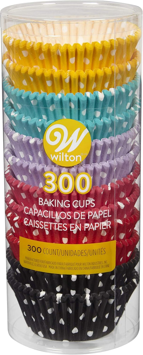 Wilton Standard Cupcake Liner Baking Cups, 300 Count, Polka Dots...