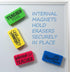 Magnetic Whiteboard Dry Eraser 4-Pack for Teachers Dry Erase Board. Cute, Colorful, Must Haves, Back to School Teacher Dry Erasers and Classroom E...