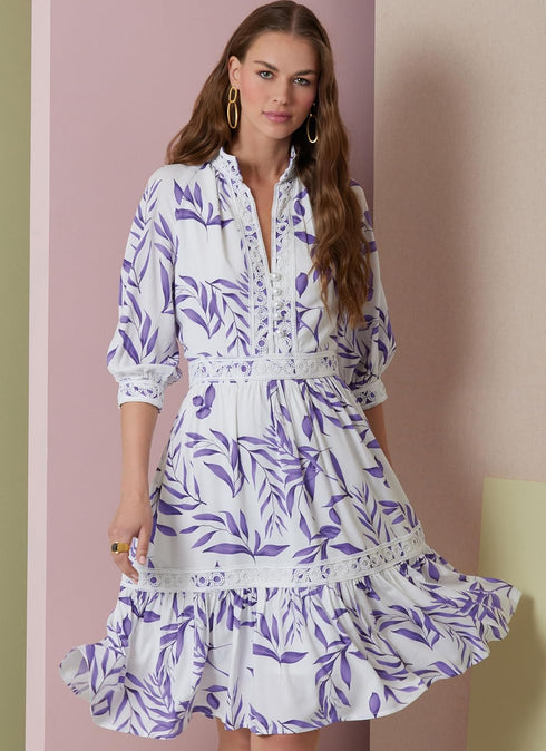 Vogue Misses' Lined Dress Sewing Pattern Packet, Design Code V2004, Sizes 18-20-22-24-26, Multicolor...