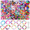 1000PCS Polymer Clay Beads Bracelet Making kit, 24 Style Cute Fun Beads Fruit Flower Animal Cake Butterfly Heart Beads Charms for Jewelry Necklace...
