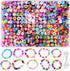 1000PCS Polymer Clay Beads Bracelet Making kit, 24 Style Cute Fun Beads Fruit Flower Animal Cake Butterfly Heart Beads Charms for Jewelry Necklace...