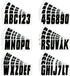 Hardline Products Series 350 Factory Matched 3-Inch Boat & PWC Registration Number Kit, Solid Black - BLK350EC...