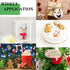 45 Pcs Christmas Snowman Face Stencils, 3 Inch Small Christmas Stencil Reusable Plastic Drawing Templates Craft Kits for Painting on Wood Cookie G...