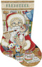 Design Works Crafts Painting Santa Counted Cross Stitch Stocking Kit...