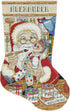 Design Works Crafts Painting Santa Counted Cross Stitch Stocking Kit...