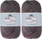 JubileeYarn Soft and Slim Yarn - 50g/Skein Bamboo Rayon Wool Blend - Purple Haze - 2 Skeins...