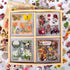 510PCS Plants Floral Scrapbook Stickers Kit Vintage Flowers Butterfly Mushroom Fall Maple Leaves Transparent Waterproof Stickers Set for Scrapbook...