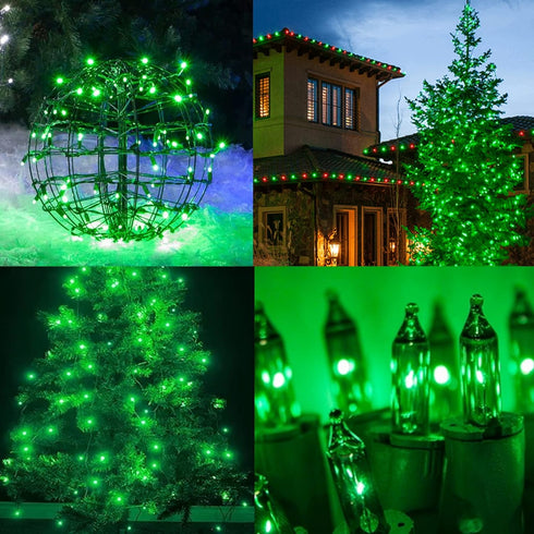 Dazzle Bright St. Patrick's Day Lights, 20FT 100 Count Incandescent Waterproof Mini String Lights Plug in, Connectable Christmas Decoration for In...