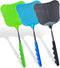 3 pcs Fly Swatter, Fly Swatter Plastic,Telescopic Fly Swatters, Large Bug Swatter That Work for Indoor and Outdoor. (Black Blue Green)...