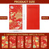 AnyDesign 48Pcs Chinese New Year Red Envelopes 6 Designs Red Gold Foil Print Hong Bao Spring Festival Lucky Money Pocket for Party Wedding Happy C...