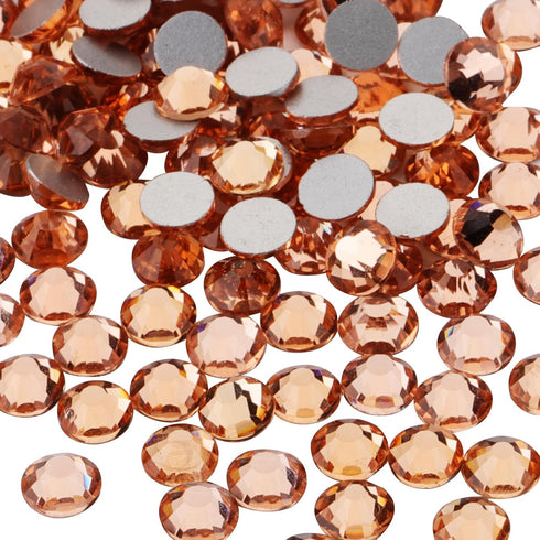 Jollin Glue Fix Crystal Flatback Rhinestones Glass Diamantes Gems for Crafting Nail Art Crafts Decorations Clothes Shoes 4.8mm (ss20 576pcs, Champ...