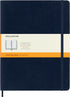 Moleskine Classic Notebook, Soft Cover, XL (7.5" x 9.5") Ruled/Lined, Sapphire Blue, 192 Pages...