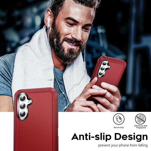 LeYi for Samsung A54 5G Case: with 2 PCS Screen Protector, Heavy Duty 3 in 1 Samsung Galaxy A54 5G Case, Military Grade Shockproof Phone Case Cove...