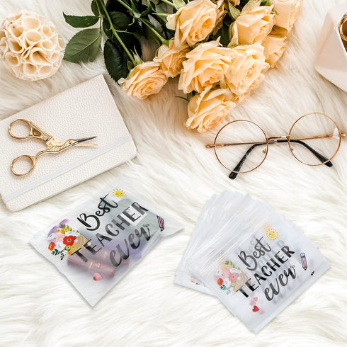 Cunno 60 Pcs Teacher Appreciation Gifts Bulk Small Teacher Survival Kit Bag Waterproof Makeup Pouch Cosmetic Pencil Bag Thank You Gifts for Women ...