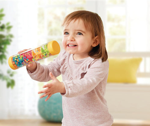 Kidoozie Peaceful Rainmaker - Shake, Roll & Flip! - Multi-Level Bead Toy with Soothing Raindrop Sounds & Cascading Colors for Sensory Play & Devel...