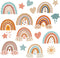 90 Pieces Rainbow Classroom Decor Rainbow Clouds Star Heart Sun Bulletin Board Birthday Party Baby Shower Decor for Bulletin Board Classroom Schoo...