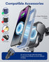 ZeeHoo Wireless Car Charger,15W Qi Fast Charging Auto-Clamping Car Mount, Dash, Air Vent Phone Holder Smart Sensor Auto Charging Cradle for iPhone...