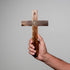 Intercession Wall and Table Wood Cross Crucifix (10 inches - Antique Gold)...