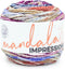 Lion Brand Yarn Mandala Impressions, Bulky Yarn, Very Berry, 1 Pack......