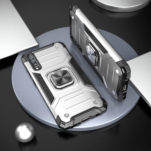 for Galaxy A50 Case with Screen Protector,Hybrid Drop Test Slim Fit Cover with Car Mount Kickstand Slim Fit Protective Phone Case for Galaxy A50/A...
