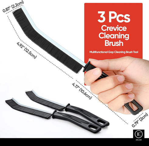 5 Pcs Multifunctional Crevice Cleaning Brush, Hard Bristle Grout Gap Cleaning Brushes for Bathroom, Kitchen, Tiles, Window, Door Tracks, & Househo...