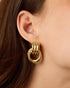 PAVOI 14K Gold Plated Trendy Chunky Geometric Dangle Earrings for Women | Gold Statement Earring Pair...
