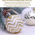 30PCS Christmas Balls Ornaments,60MM Gold&White Painted Shatterproof Festive Wedding Hanging Ornaments Christmas Tree Decoration...