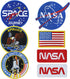 7pcs NASA Patch, Iron On Patches Space Badge Sew On Space Shuttle Embroidered and US Flag Patches for Jackets Backpacks Caps Hats Bags Clothing...