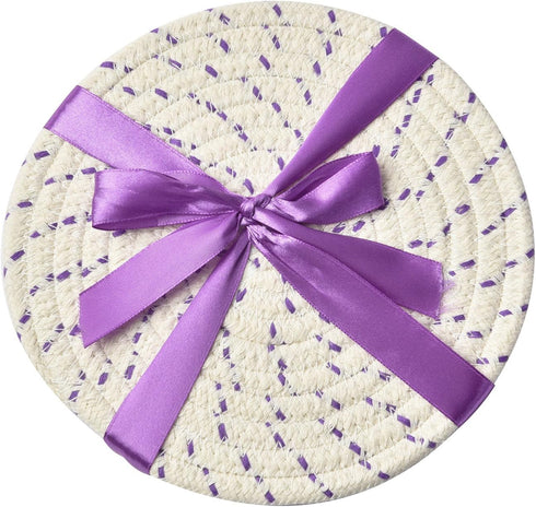 Pot Holders Set Trivets Set 100% Pure Cotton Thread Weave Hot Pot Holders Set (Set of 3) Stylish Coasters, Hot Pads, Hot Mats, Spoon Rest For Cook...