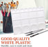 DUGATO Paint Tray Palettes 2pcs, Plastic Palettes 10x13 inches, 20-Well Mixing Tray for Mixing and Separating Colors, for Oil Watercolors & Acryli...