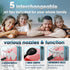 Nicwell Water Dental Flosser Teeth Pick - 4 Modes Dental Oral Irrigator, Portable & Rechargeable IPX7 Waterproof Personal Orthodontic Supplie Wate...