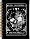 Floral Skull Notebook, Goth Gothic Notebook Journal, Witchy Journal, Goth Office Supplies, Spiral Notebook 5.5x8.3, Kinda Emotion Kinds Emotionles...