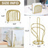 Paper Towel Holder Countertop, Stainless Steel Paper Towel Roll Holder and Paper Napkinholder Set, Standing Paper Towel Roll Holder Stand with Wei...