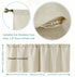 Home Queen Tie Up Shade Curtain Valance Window Treatment for Living Room, Adjustable Balloon Rod Pocket Drape Valance, Set of 1, 54 X 18 Inch, Nat...
