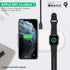 MFi Certified 2-in-1 Wireless-Charger-for-Watch-iPhone Airpods 10W Fast Qi Wireless-Charging-Mat iWatch Charger Pad Station for iPhone 13/13 Pro/1...