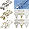 Lesnala 24 Sets 3 Color Overalls Buttoned Hooking Metal Buckles for Suspender Jeans DIY Sewing Clothing Craft Handmade Accessories Storage in A Bo...