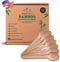 100 Count All Natural Eco-Friendly Bamboo Heavyweight Spoons 6" - Durable, Heat Resistant and Comfortable to Hold - The Perfect Alternative to Pla...
