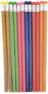 Sparkle Glitter Fun #2 Lead 7.5" Pencils (36 Pack) 6 Glitter Colors: Yellow, Red, Pink, Green, Blue and Orange! (36)...