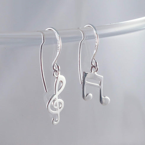 Boma Jewelry Sterling Silver Music Note & Treble Clef Earrings...