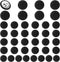 40 Pcs Black Buttons, Fabric Cloth Covered with Metal Shank Round Button Tuxedo Suit Vintage Black Coat Sewing Buckle Jacket Coat Blouse Jeans Dre...