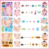 Axolotl Make a Face Sticker - 36Pcs Make Your Own Cute Axolotl Stickers Games, Pink Animal Mix and Match Art Craft Party Favor for Girls Boys Kids...
